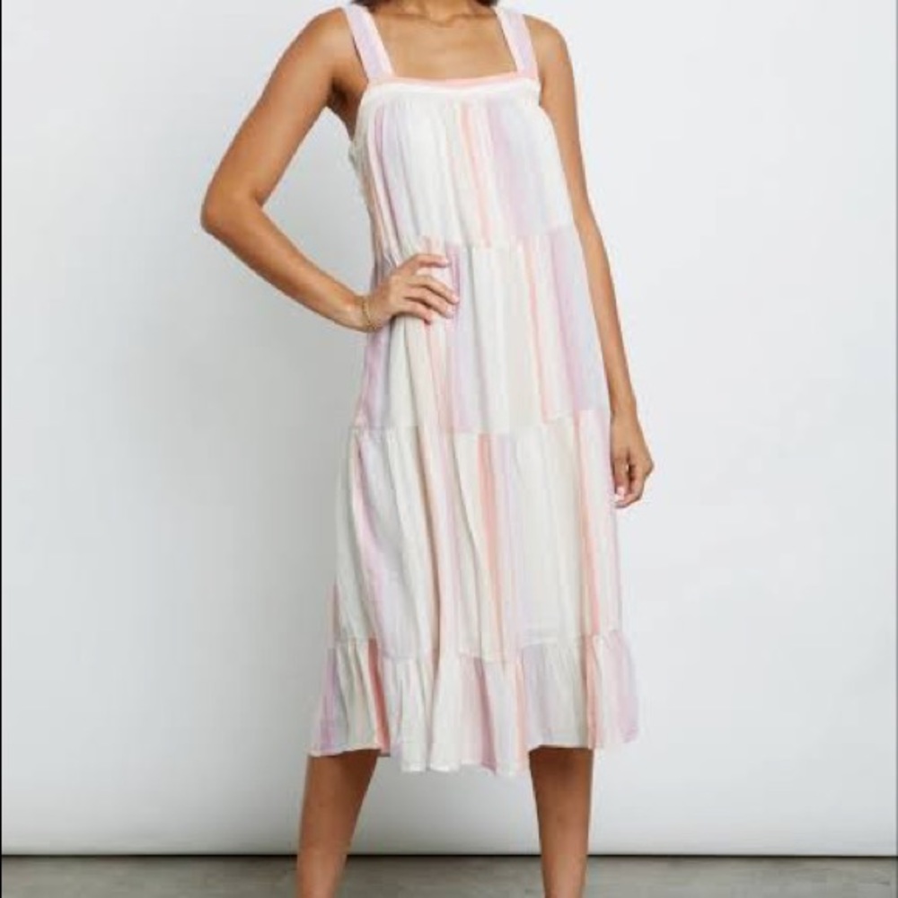 Rails Amaya Tiered Dress Color: JULIETTE STRIPE